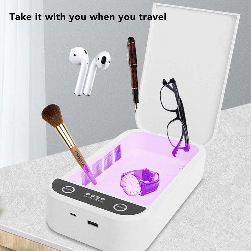 Cell Phone Cleaner Box UVC Light Cleaner Box Multifunctional Cleaner