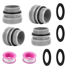 Shoyisenka 4 Pcs Pool Hose Conversion Adapters Kit - 40mm to 1-1/2 Inch Adapter for Inlet/Outlet, Compatible with Above Ground Pool Pumps, Filters & Hose Connectors (4560)