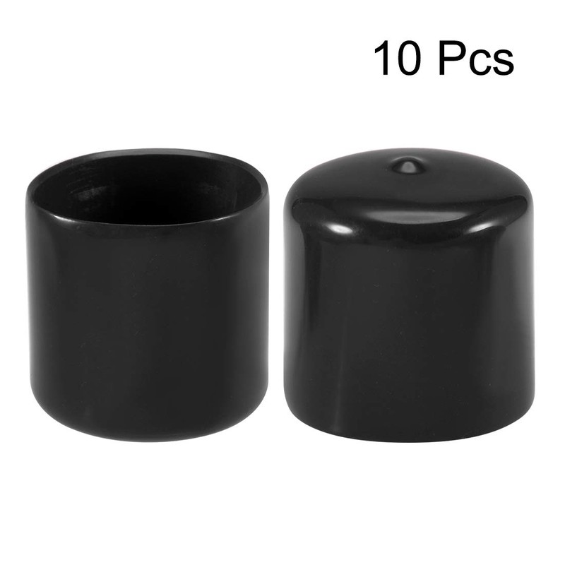 sourcing map 10pcs Rubber End Caps 45mm ID Vinyl Vinyl