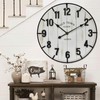 Large Old Town Farmhouse Wall Clock – 24 Inches Rustic