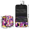 PATTERNFUL Purple Building Blocking Hanging Travel Toiletry Bag for Kids,