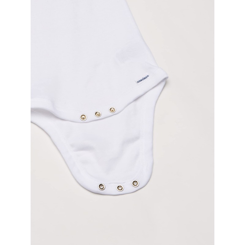 Gerber Gerber Baby 5-Pack Solid Onesies Bodysuits, White, 12 Months