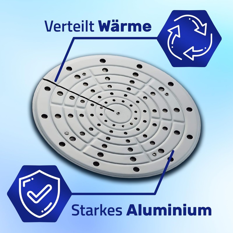 Aluminium Simmer Plate for Gas Hob Diameter 200 mm -