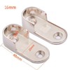 Vientiane Wardrobe Rail Holder,2 Pieces Metal Wardrobe Tube Bearing for