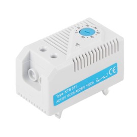 0-60℃ Adjustable Mechanical Thermostat Compact Electric Mechanical Temperature Controller Switch (Blue Button)