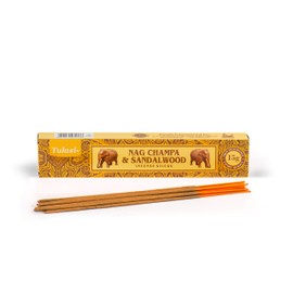 Tulasi Sandalwood Nag Champa, 15 Sticks x 12 Packs, Black, One Size