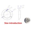 Green water 50X11.5mm Scale and with hole Aluminum Alloy Circular
