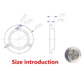 Green water 50X11.5mm Scale and with hole Aluminum Alloy Circular Bubble Level High Precision Level Instrument Spirit Level