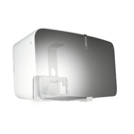 Vogel's Sound 3205 Universal Speaker Wall Mount | Max. 15 lbs (6.5 kg) | Tiltable up to 10º | Swivels up to 70º (Left/Right) | Also fits Sonos Five & Play:5 | White | 1 Mount