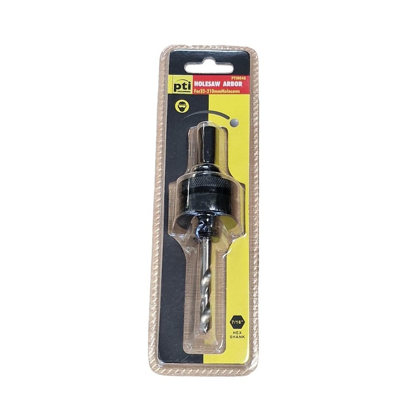 Hole Saws Arbor - 32-210mm with 7/16” Hex Drive, Quick