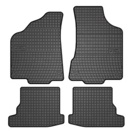 FROGUM EL Toro Rubber Mats All Year Round Set of Car Floor Mats for Volkswagen Polo III 1999-2001 | Durable Rubber Material | 1.5 cm Protective Edge