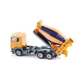 siku 1896, Cement Mixer, Construction site vehicle, 1:87, Metal/Plastic, Rotating drum, Orange/Blue