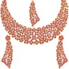 I Jewels Traditional Gold Plated Kundan Pearl Choker Necklace Set
