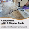 Toovem SDS Plus Floor Scraper with Spare Blades 4"x10'' Tile