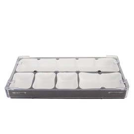 Waterproofs Watch Parts Storage Box with 5 Compartments Shockproof Organizer Case for Small Accessories Screws Jewelry for Watchmakers Technicians Enthusiastsand Enthusiasts ﻿