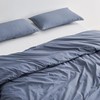 100% Pima Cotton Percale Duvet Set - 3 Pc Full/Queen