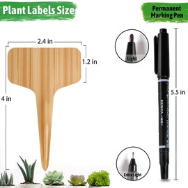 Xgunion Plant Labels Tags 120pcs Outdoor Plastic Plant Markers Garden Tags & Stakes for Plants Waterproof Plant Name Tags Seedling Tags Plant Stakes for Outdoor Plants Garden Accessories