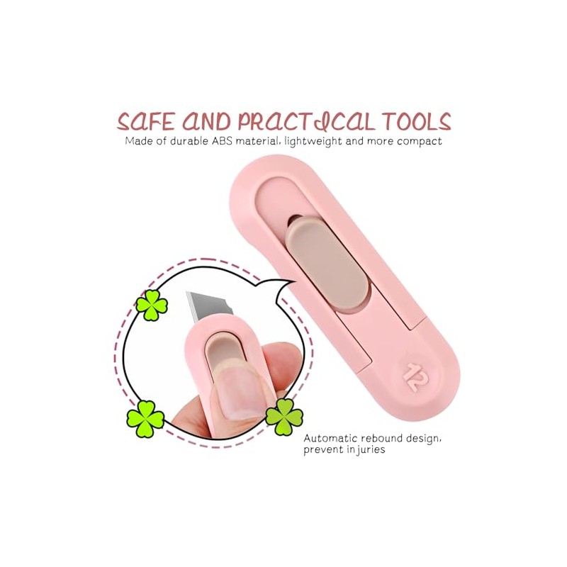 Box Cutter,Retractable Box Opener, Package Opener, Easy Slide Retractable Cute
