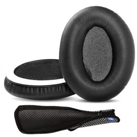 DowiTech Professional Ear Pads & Headband Replacement Cushions Compatible with Panasonic RP-HD605N RP-HD600N RP-HD805N RP-HD305B Headphones Ear Pads Made of Skin-friendly Leather and Memory Foam