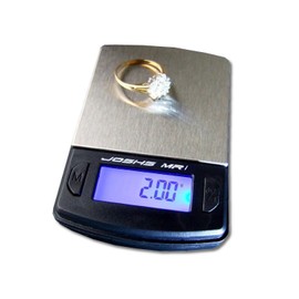 Digital Scales Accuracy of 0.1 g up to 500 g/0.5 kg Pocket Scales Accurate Scales Gold Scales Table Scales with Stainless Steel Weighing Surface Paper