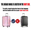 GigabitBest 24 Inch Clear PVC Luggage Cover, 0.2mm Thick Lightweight