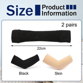 EUYKQNOI 2 Paare oberarm bandage Kompression Arm Ärmel Lymphödem Armwärmer Former Armstulpen Armstrumpf Armmanschette Kompressionsmanschette für Ellbogen Arm Sleeve lipödem stulpen ellbogen bandage