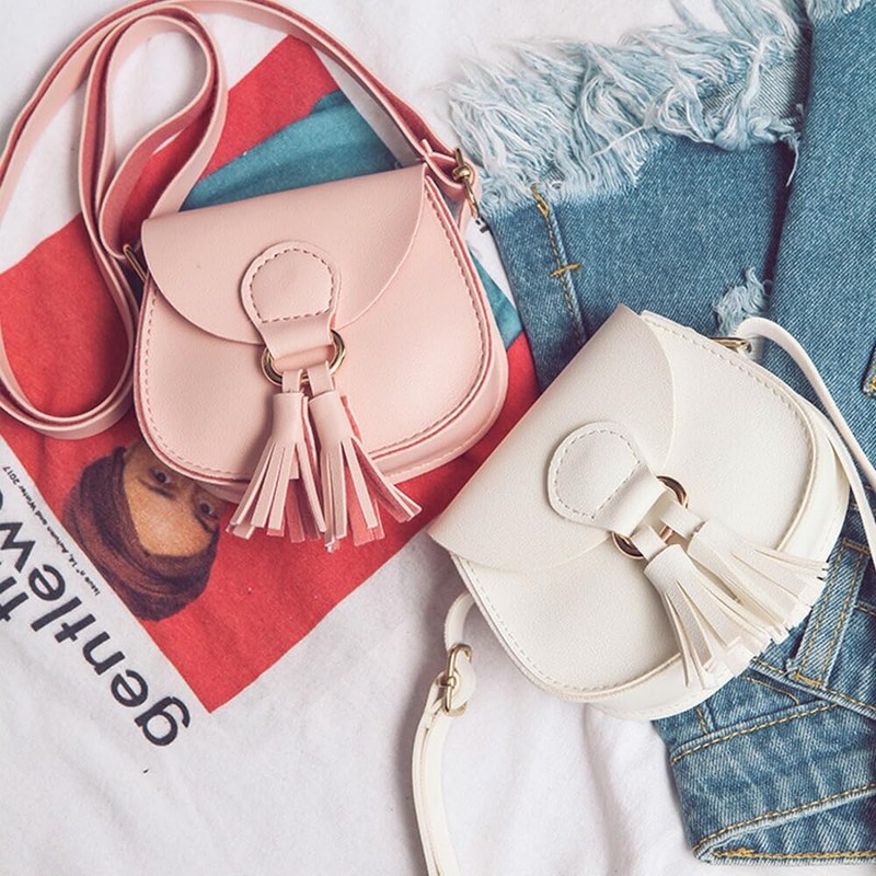 CLARAH gbg171214251 Kids' Shoulder Bag, Bag, Fringe, yellow