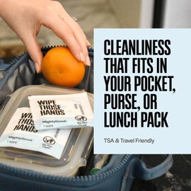 Wipe Those Hands On-The-Go Sanitizing Wipes -12 Packs of 10 Individually Wrapped Wipes, 120 Total - Alcohol & Fragrance-Free - Travel Friendly