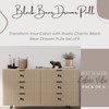 BestGiftEver Drawer Pulls with Black Bear on Birch Wood Accents