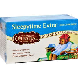 CELESTIAL SEASONINGS HERB TEA,SLEEPYTIME EXTRA, 20 BAG