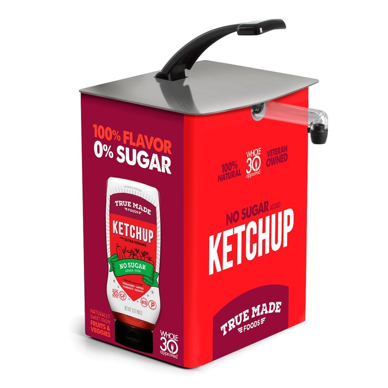 True Made Foods No Sugar Ketchup 3 Gal Vol-Pak Bag-in-Box
