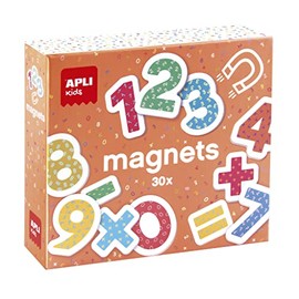 APLI Kids 18885 - Wooden Magnetic Numbers - Magnetic Numbers Recommended from 3 Years