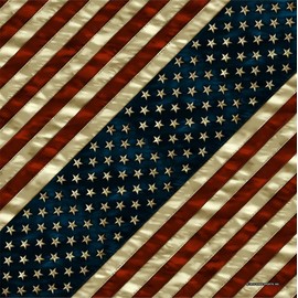 Hot Leathers Unisex-Adult Distressed American Flag Bandana (Multicolor, 21" x 21")