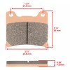 Caltric Front And Rear Brake Pads for Yamaha FZR400 FZ600