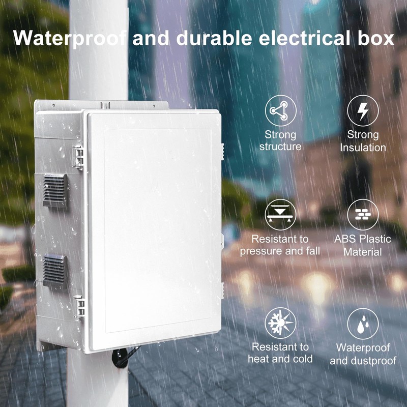 Namunanee Outdoor Electrical Junction Box, ABS Water Resistant Enclosure with