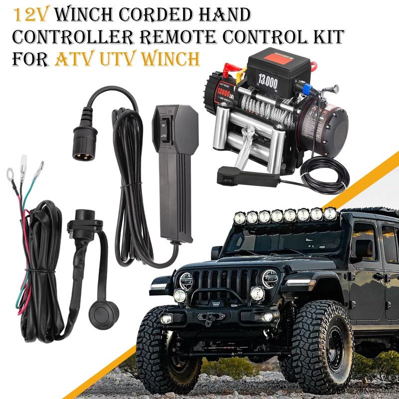 3 Prong Winch Remote Control Female Plug Badlands Winch Remote