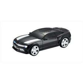 American Race Car Coupe Portable Bluetooth Speaker With LED Lights For Universal DevicesMaterial: Durable ABS plastic with integrated electronic components, Feature: Surround sound, LED, wireless connectivity, most compatibility, color: Black