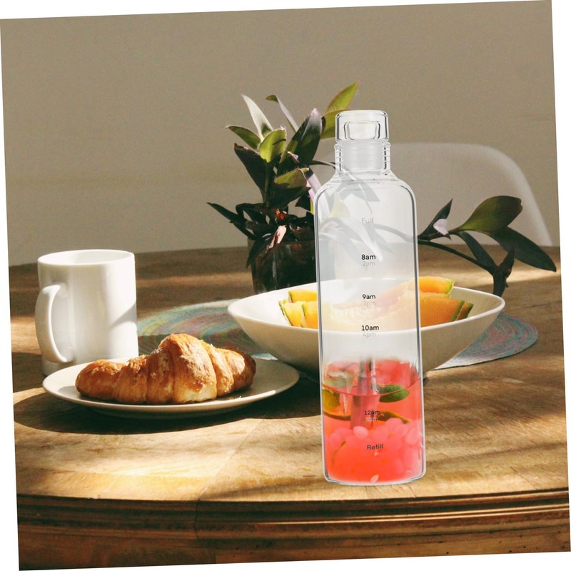 BIUDECO Hydration Tracker Water Bottle Portable Plastic Drinking Cup with