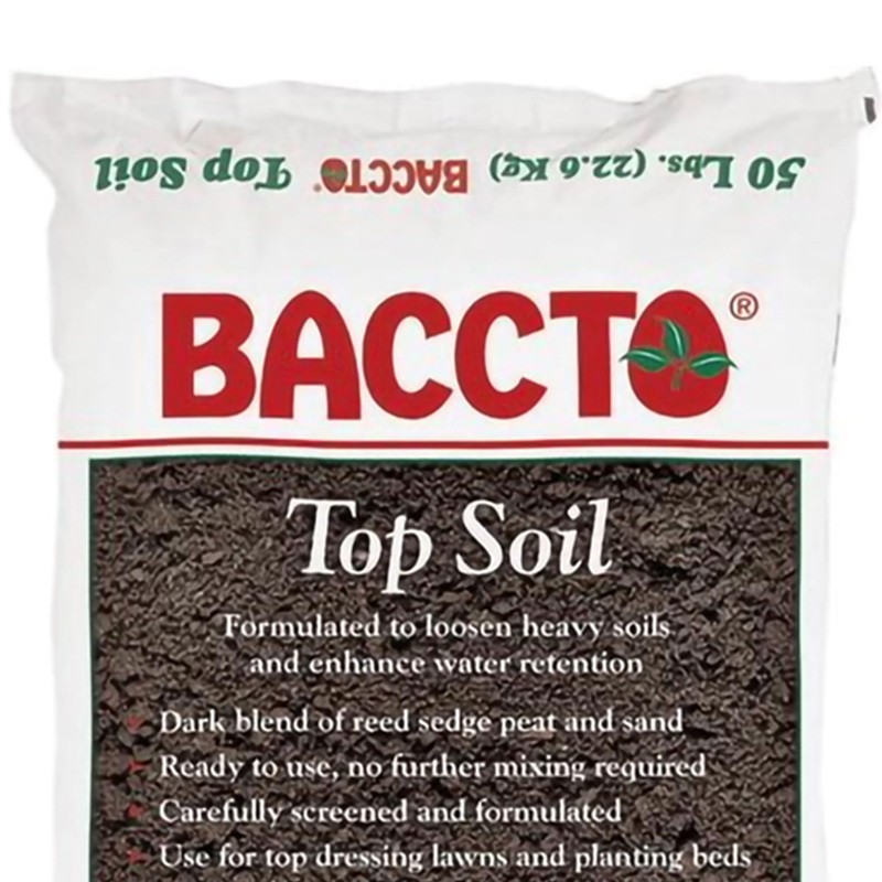 Michigan Peat Company Baccto Top Soil for Lawns, Patchworks, Gardens,