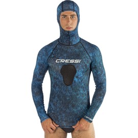 Cressi Unisex Hunter Hooded Rush Guard Top Rash Guard Shirt with Hood for Water Sports