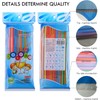 Bendy Disposable Plastic Drinking Straws 12.8" Long for 40oz Tumbler