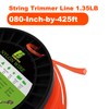 VIABRICO 080 Inch Trimmer Line, 0.080" Weed Wacker Eater String,