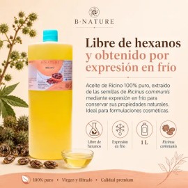 Aceite De Ricino 100% Puro B Nature 1 L