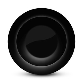 Munfix 100 Black Plastic Plates Set, 50 Pcs 10.25 Inch Plastic Dinner Plates and 50 Pcs 7.5 Inch Plastic Dessert Plates, Elegant Fancy Heavy Duty Disposable Plates for Party, Wedding, Black