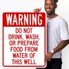Do Not Drink Wash Or Prepare Food from Water of