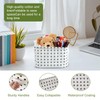 Small Storage Baskets, 4PCS Fabric Storage Basket Organizer with Handles,