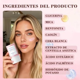 3PC Mascarilla de Arcilla en Barra con Centella Asiática,Poremizing Quick Clay Stick Mask,Mascarilla de arcilla Centella Asiática en barra,Limpieza...