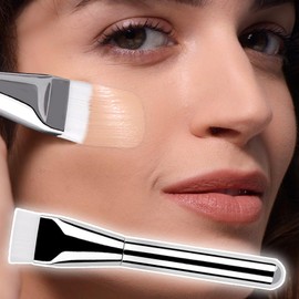 Flat Foundation Brush,Liquid Makeup Concealer Foundation Brush Spatula | Professional Ultra Thin Concealer Pad for Buffing, Blending, Face