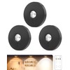 Aokpsrt Rechargeable Puck Lights With Remote Control, 1500mAh Battery Operated