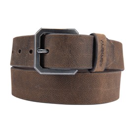 Carhartt Men's Standard Durable Full Grain Saddle Leather Classic Belts, W/Rugged Antique Nickle Hardware, Dark Brown, 46